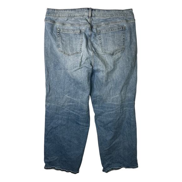 Torrid Perfect Wide Leg Jeans Vintage Stretch Denim Mid Rise 18R Plus - Picture 2 of 6